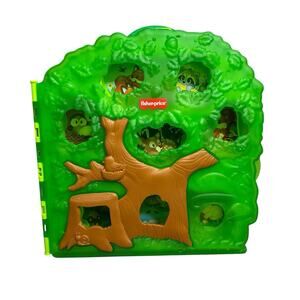 Fisher Price Little People FOREST FRIENDS Tree Carry Case ONLY 2024